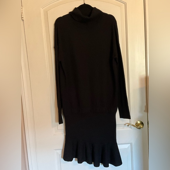 Allsaints Black Turtle neck Knot Sweater Dress Large - Picture 11 of 14